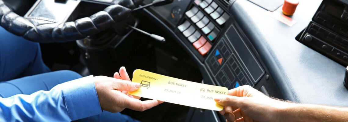 Thermal ticket printer in a bus